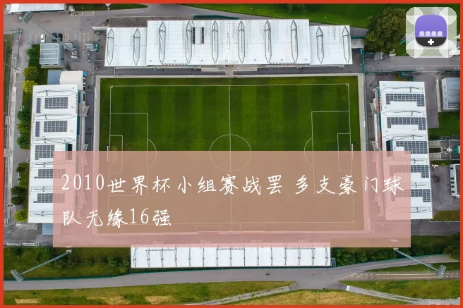 2010世界杯小组赛战罢 多支豪门球队无缘16强
