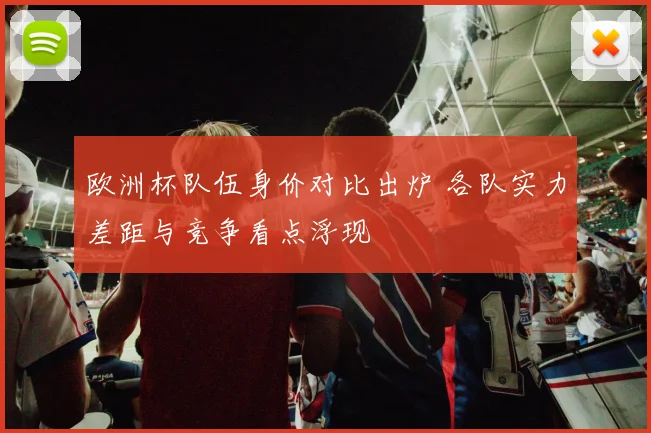 欧洲杯队伍身价对比出炉 各队实力差距与竞争看点浮现