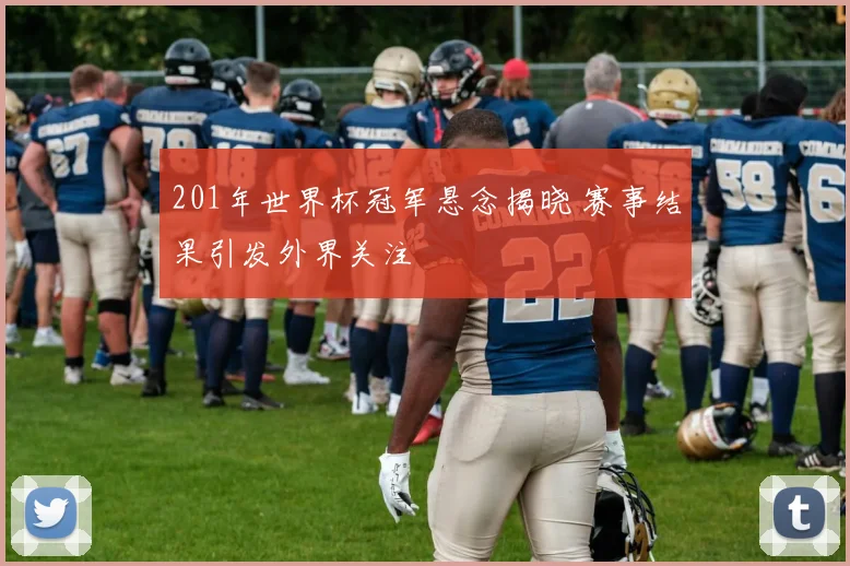 201年世界杯冠军悬念揭晓 赛事结果引发外界关注