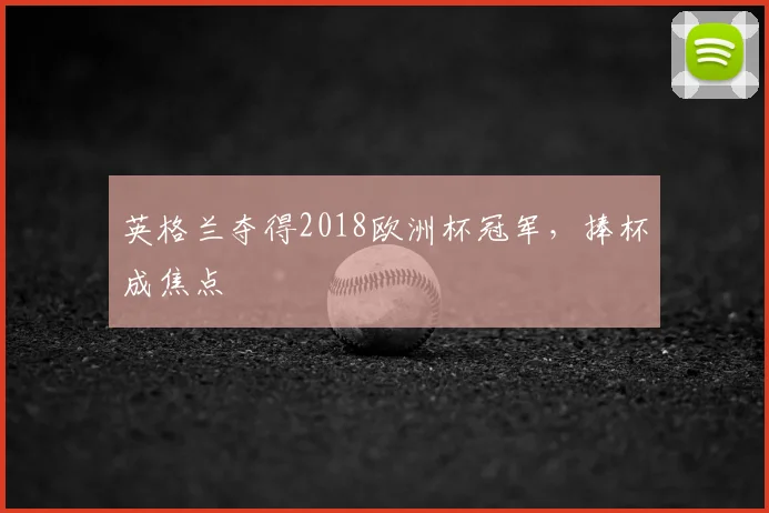 英格兰夺得2018欧洲杯冠军，捧杯成焦点